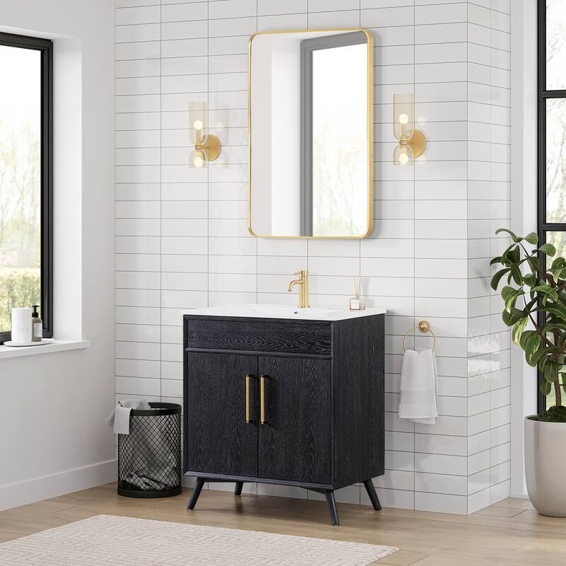 Delhi Bath Vanity with White Ceramic Basin Top without Mirror