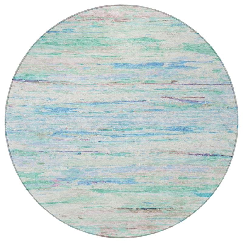 HomeRoots Abstract Transitional Rectangle Outdoor Rug