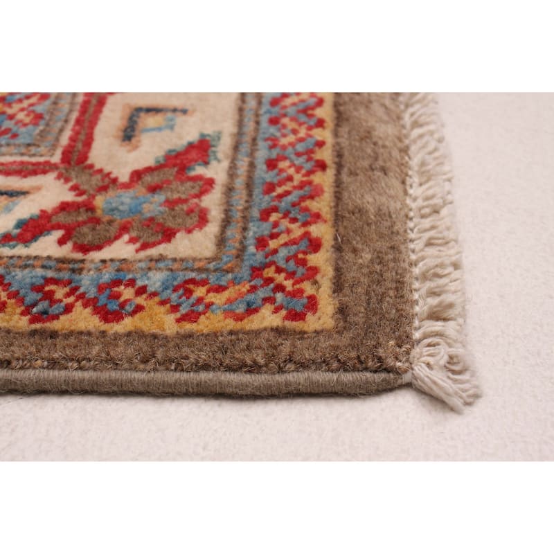 ECARPETGALLERY Hand-knotted Uzbek Ghazni Brown Wool Rug - 2'5 x 7'5