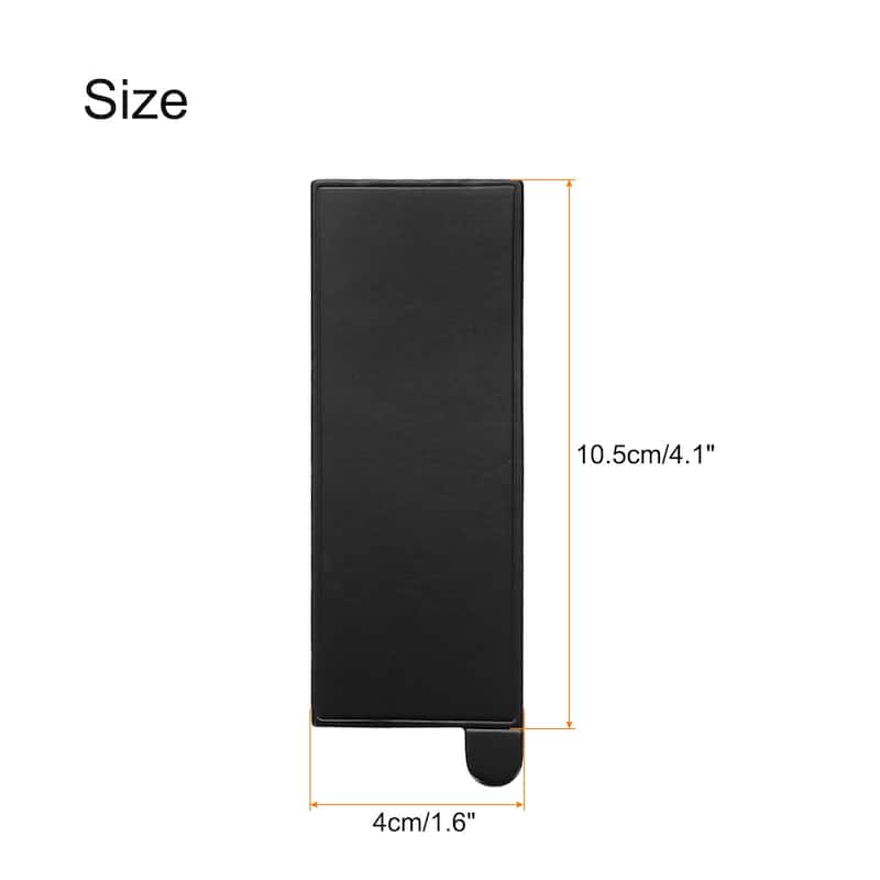 200pcs Mini Cake Boards, Mousse Cake Cardboards Rectangle Cake Bases - Black - 4.1 x 1.6 inch