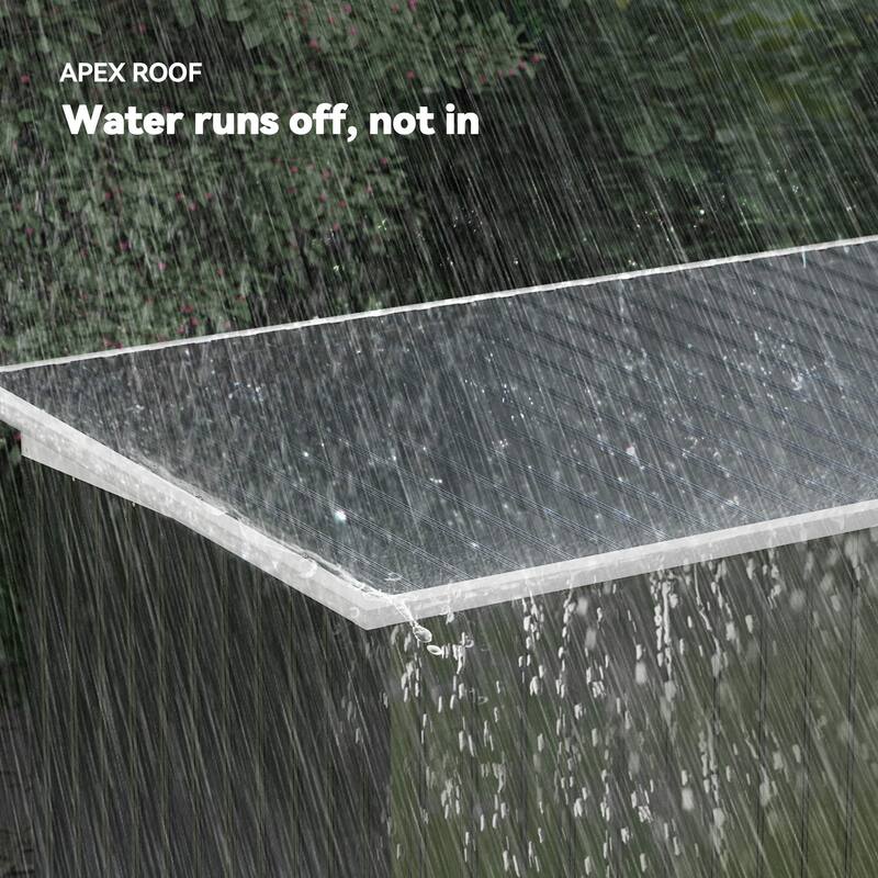 Outsunny 9' x 4' Outdoor Rust-Resistant Metal Garden Vented Storage Shed with Spacious Layout & Durable Construction