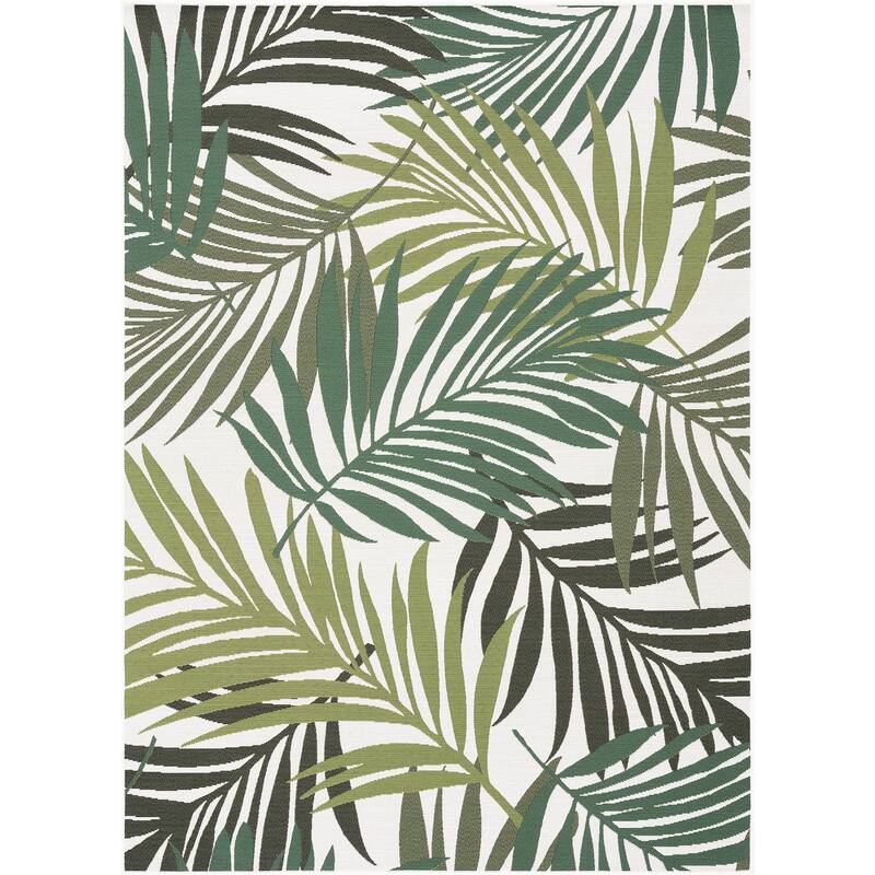 Sizzling Nautical & Coastal Floral & Botanical Indoor/Outdoor Area Rug