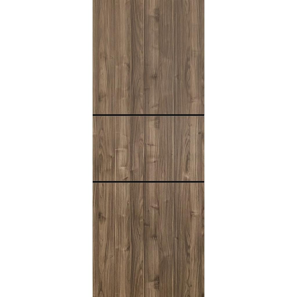 Slab Barn Door Panel 18 x 80 Planum 0014 Walnut with Sturdy Finished