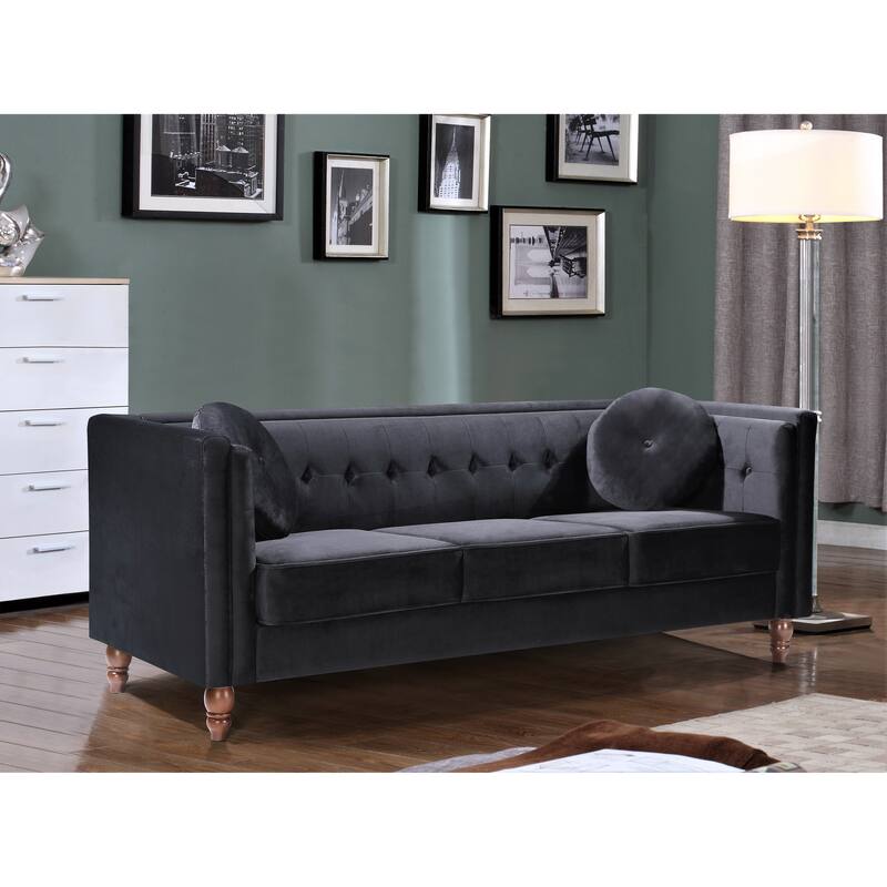 Roberta Velvet 2-Piece Set-Sofa & Loveseat