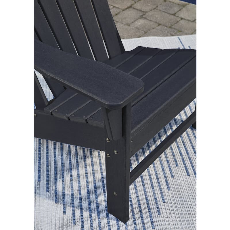 Signature Design by Ashley Sundown Treasure Black Adirondack Chair - 31.25" W x 33.38" D x 38" H