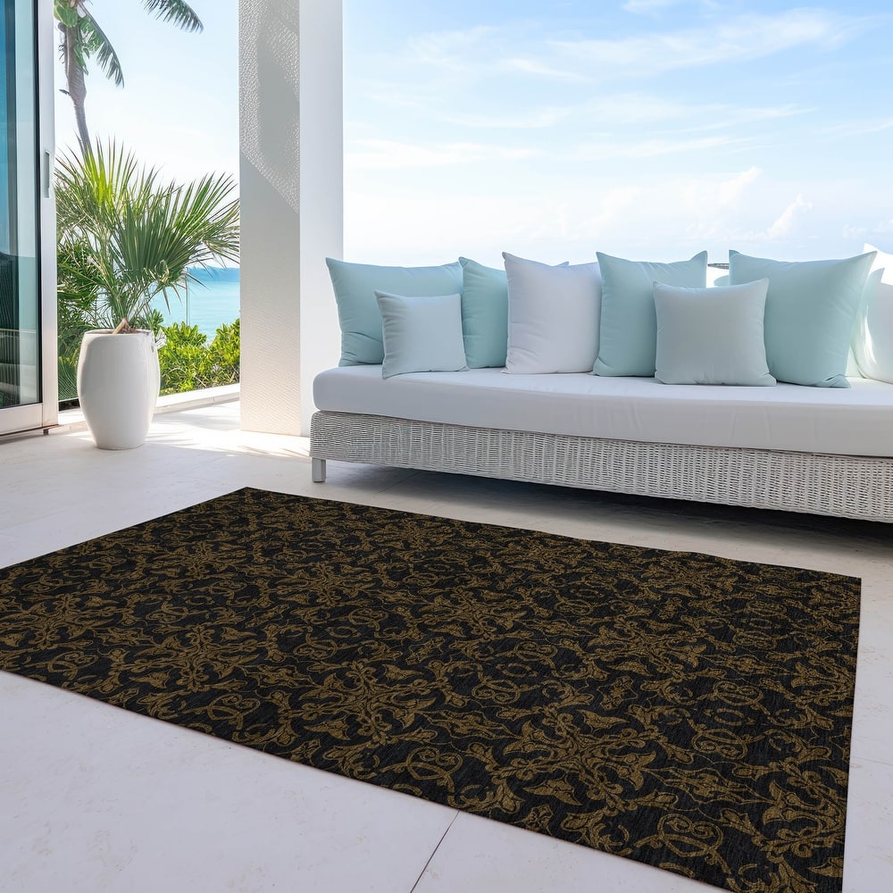Machine Washable Indoor/ Outdoor Chantille Traditional Medallions Rug