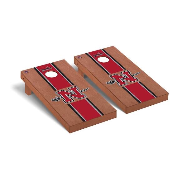 slide 2 of 5, Nicholls State Colonels Rosewood Cornhole Board Set