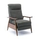 preview thumbnail 4 of 11, Sloan Wood Arm Push Back Recliner by Greyson Living