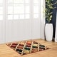 preview thumbnail 108 of 160, Superior Viking Contemporary Geometric Trellis Indoor Runner or Area Rug 2' x 3' - Red/Blue