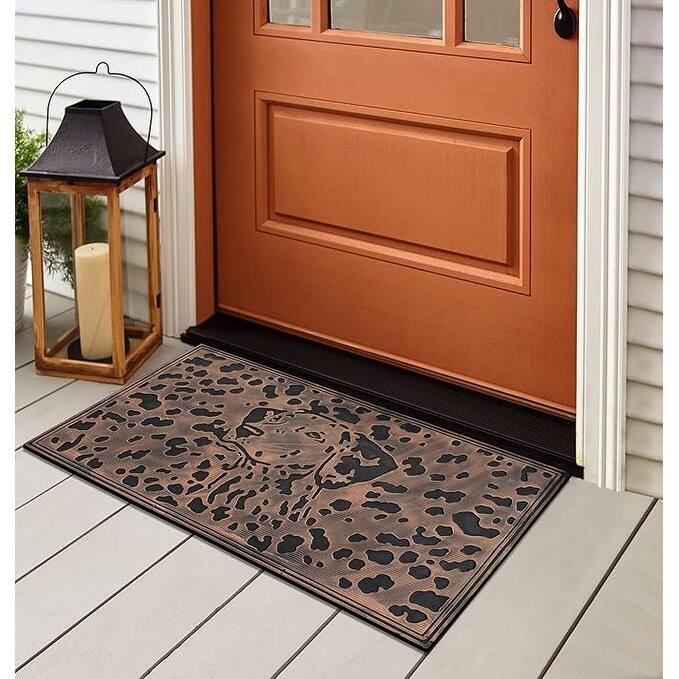 A1HC Welcome Rubber Pin Mat, Beautifully Copper Finished 18" X 30"