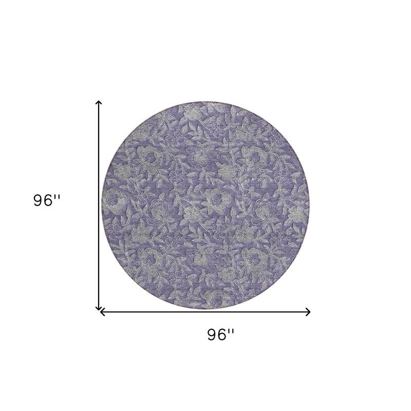 HomeRoots Floral Transitional Rectangle Outdoor Rug