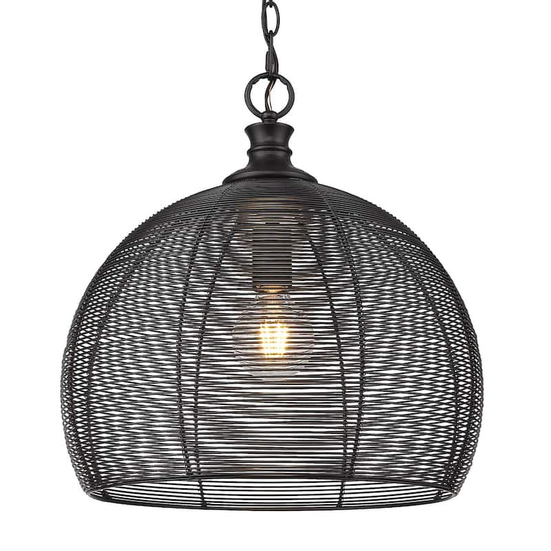 Calypso Medium Pendant - 19x16.375" - Black - 19x16.375"