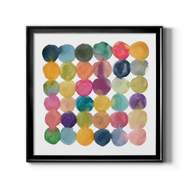 Spectrum Connections-Premium Framed Canvas - Ready to Hang - 22.5x22.5 - Black