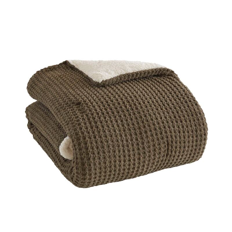 GDF Studio - Waffle Knit Chenille Comforter Set