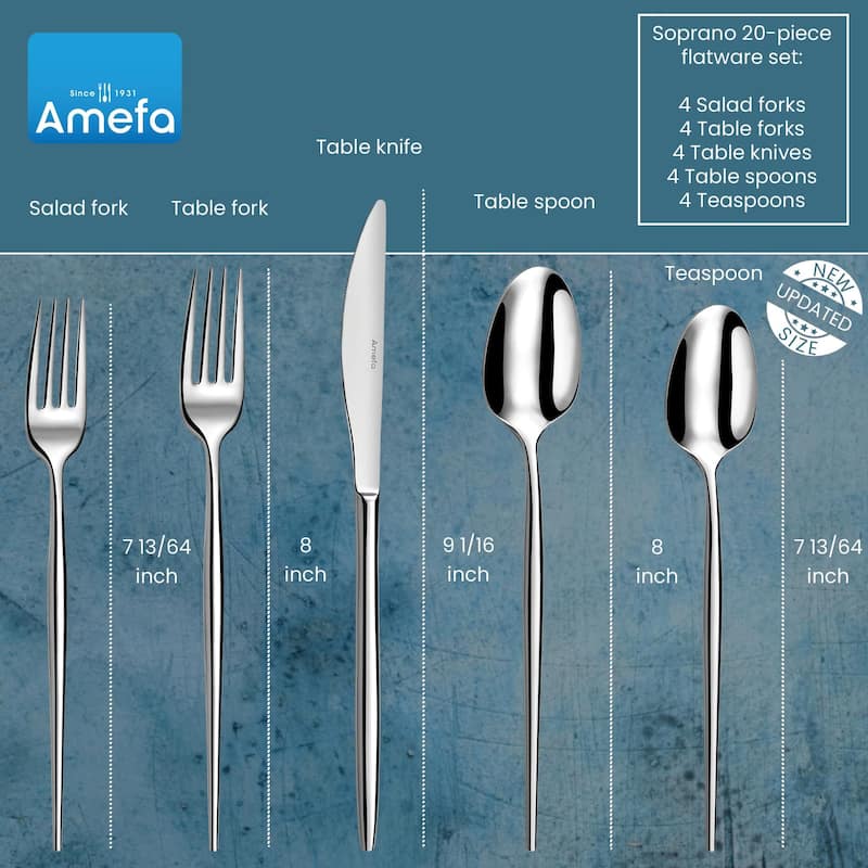 Amefa Soprano 20 piece Flatware Set