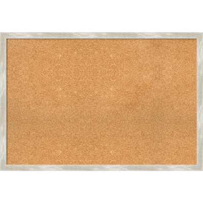 Crackled Metallic Narrow Narrow Framed Cork Bulletin Memo Board