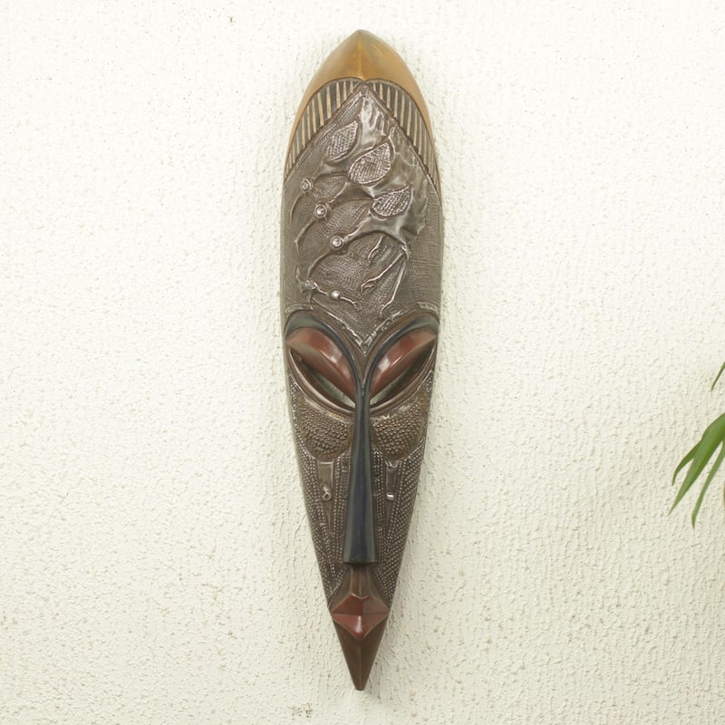 Novica Handmade Yayra African Wood Mask