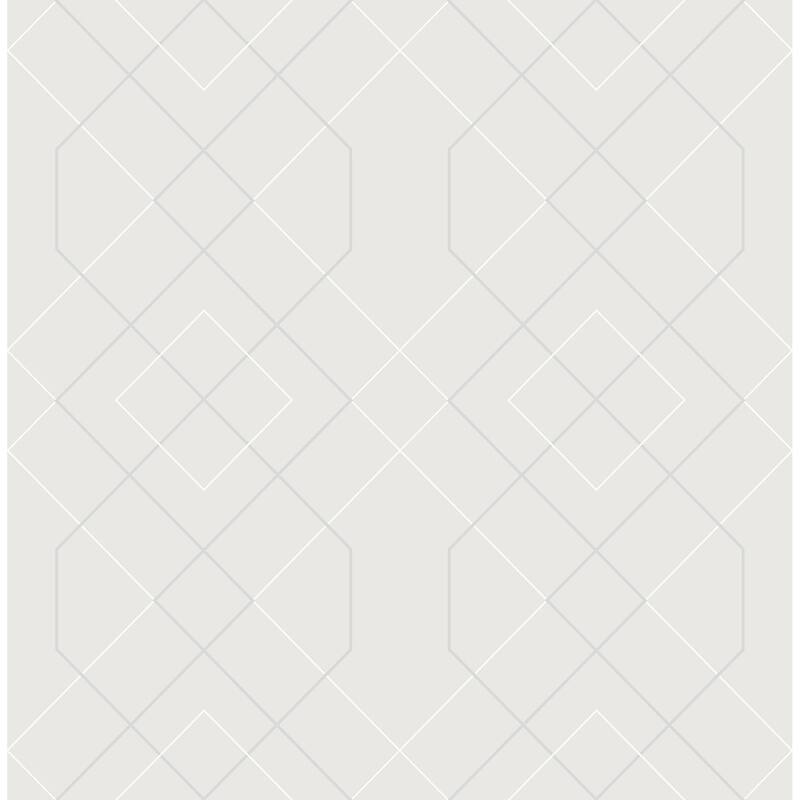 Scott Living Ballard Silver Geometric Wallpaper
