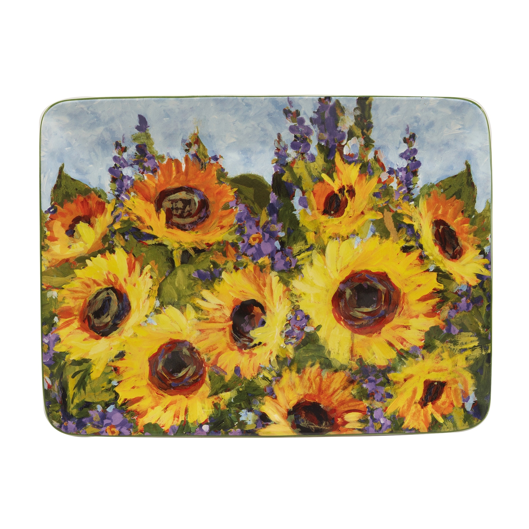 Certified International Sunflower Bouquet Oval Platter 16" x 12" - 16" x 12"