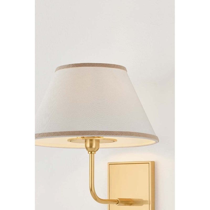 Hudson Valley Lighting 7421 Durland 11" Tall Wall Sconce with Linen