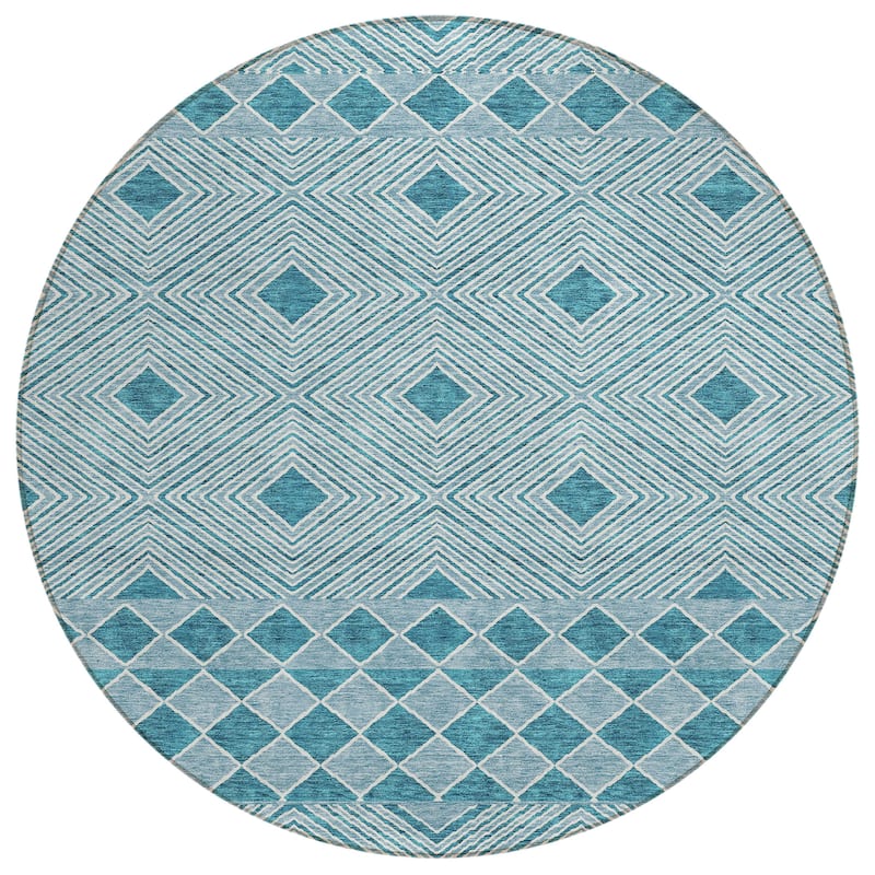 Machine Washable Indoor/ Outdoor Chantille Moroccan Boho Rug