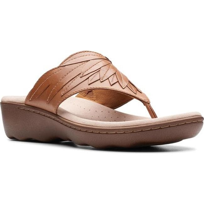 Phebe Pearl Thong Sandal Tan Leather