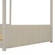 preview thumbnail 8 of 8, Full Size Velvet House Bed Wood Bed, Beige