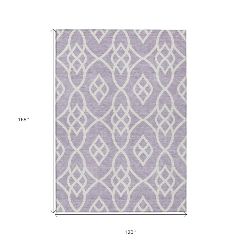 HomeRoots Trellis Transitional Rectangle Outdoor Rug
