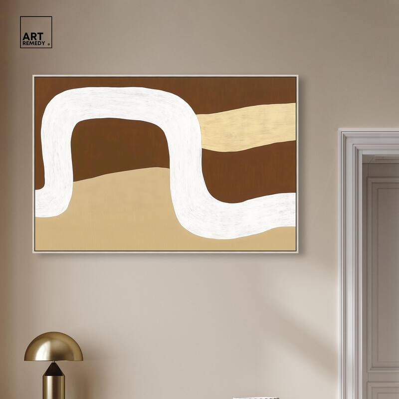 Minimal Wavy II Canvas by Art Remedy