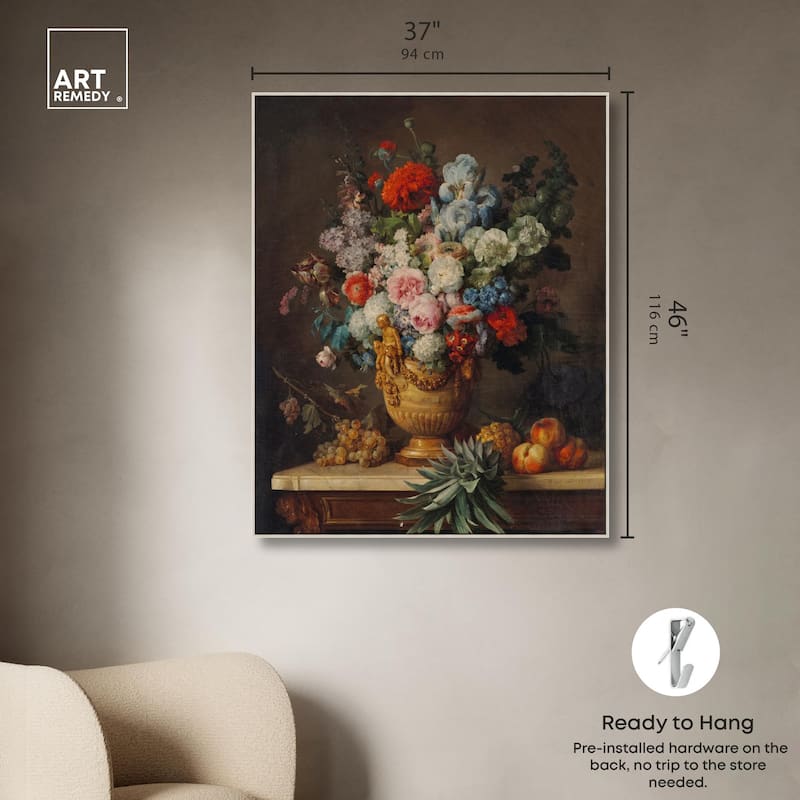 Vallayer 1789 Vase Canvas by Art Remedy