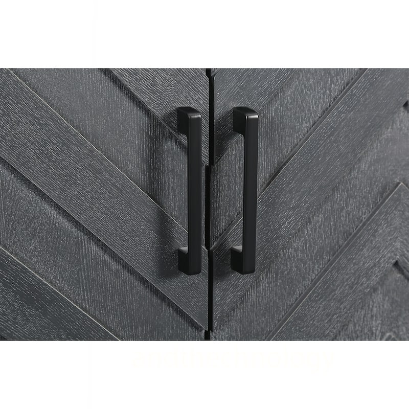 4-Door Wooden Entryway Cabinet