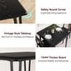 preview thumbnail 13 of 22, Dining Table Set of 2, Kitchen Table with Upholstered Chairs Dinning Table Set - 29.1x29.1x30in