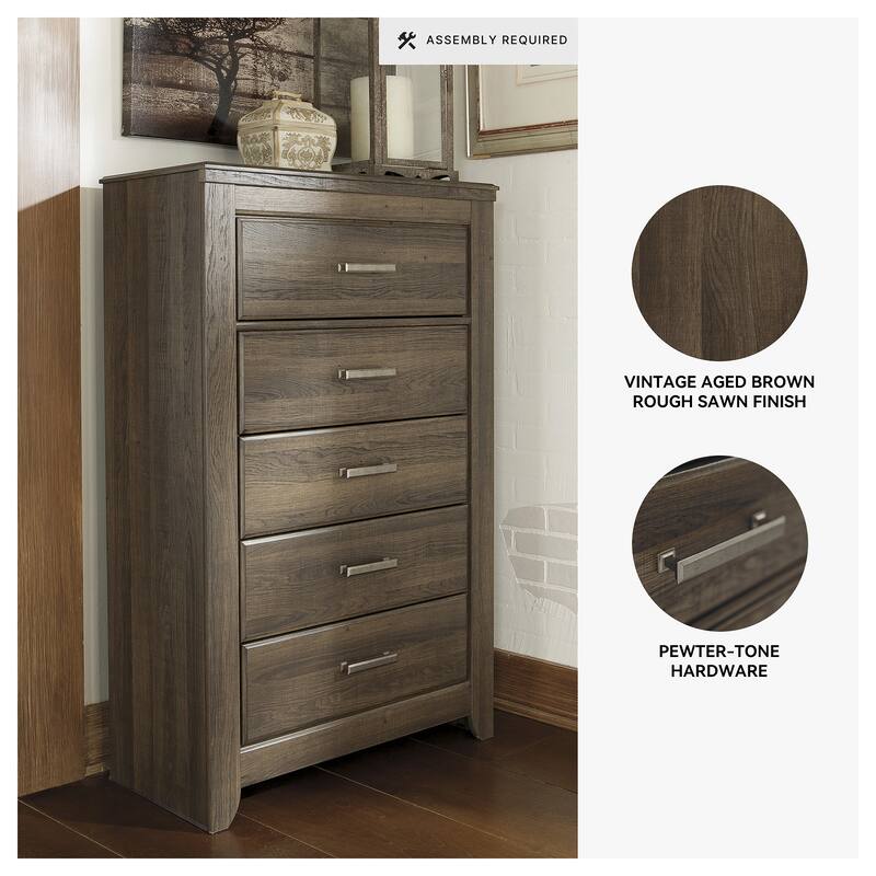 Signature Design by Ashley Juararo Brown Media Chest