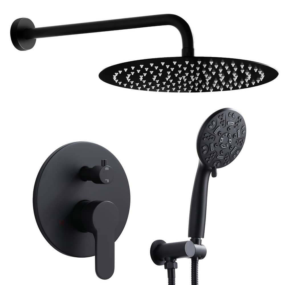 WOWOW Wall Mount 9-Spray Shower Faucet with Handshower