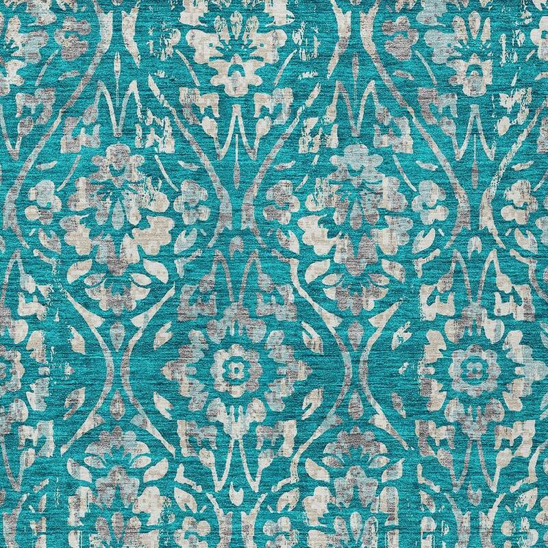 HomeRoots Floral Transitional Rectangle Outdoor Rug