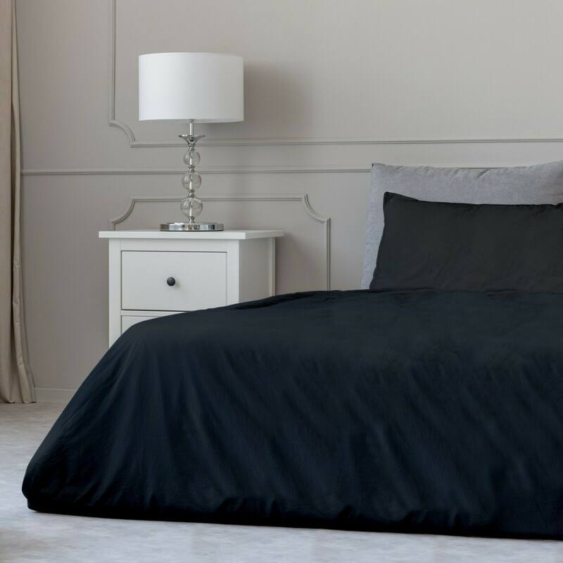 Twin Luxury Comfort 4-Piece 1800 Count Bedding - EXTRA SOFT SHEETS - Black