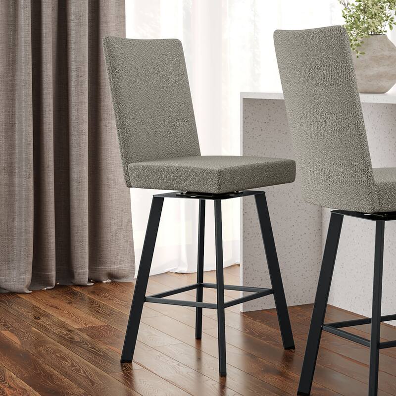 Amisco Elmira Swivel Counter and Bar Stool