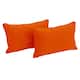20-inch by 12-inch Lumbar Throw Pillows (Set of 2) - Tangerine Dream