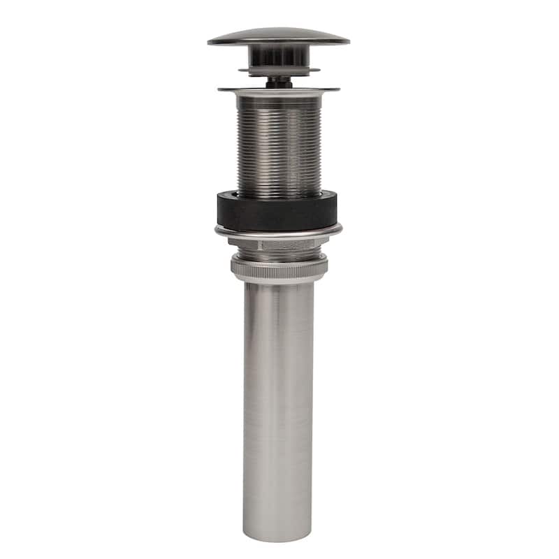 1.5-in Non-Overflow Pop-up Bathroom Sink Drain in Brushed Nickel (D-208BN)