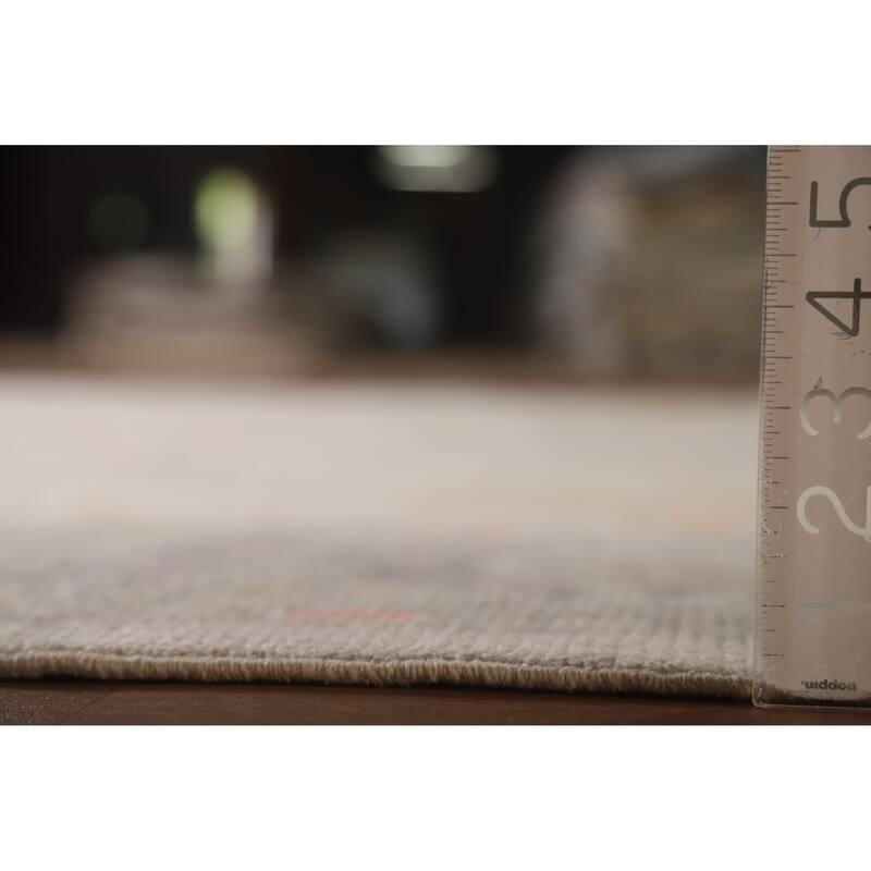 Hand Knotted Oriental 100% Wool Carpet Transitional All-Over Beige & Ivories Oushak Area Rug - 10' 0'' X 7' 11''