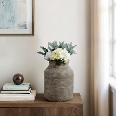 Pottery Decorative Vase Modern Stylish Handcrafted Accent Clay Rustic