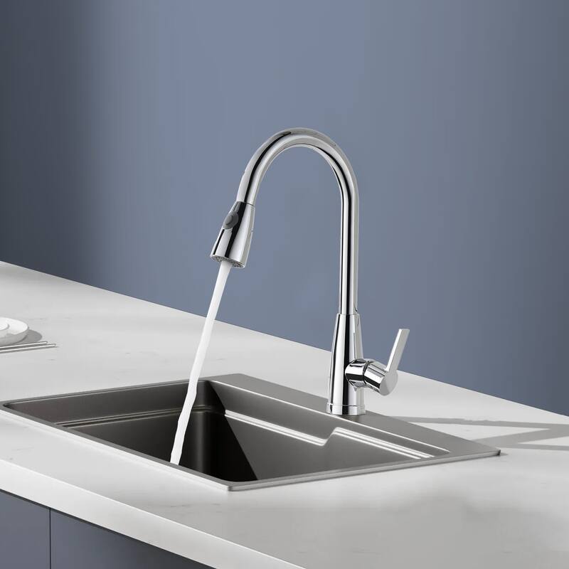 Topcraft High-arc Stainless Steel kitchen Sink Faucet
