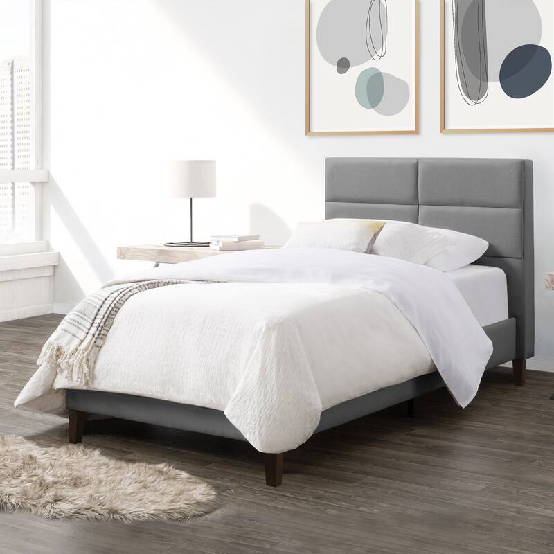 Bellevue Twin/Single Rectangle Panel Upholstered Bed