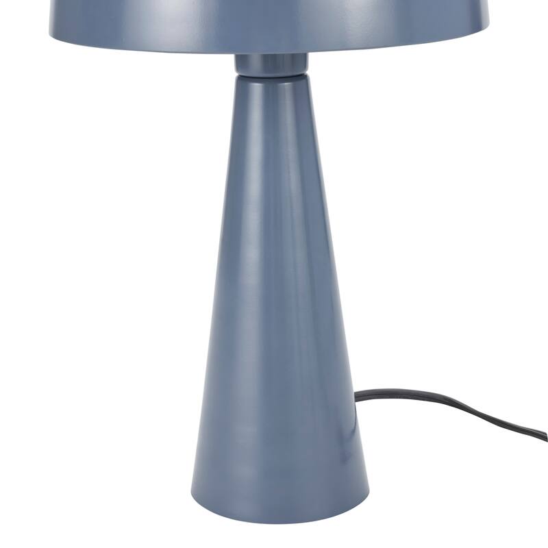 Nourison 16" Mushroom Shaped Iron Table Lamps, Set of 2