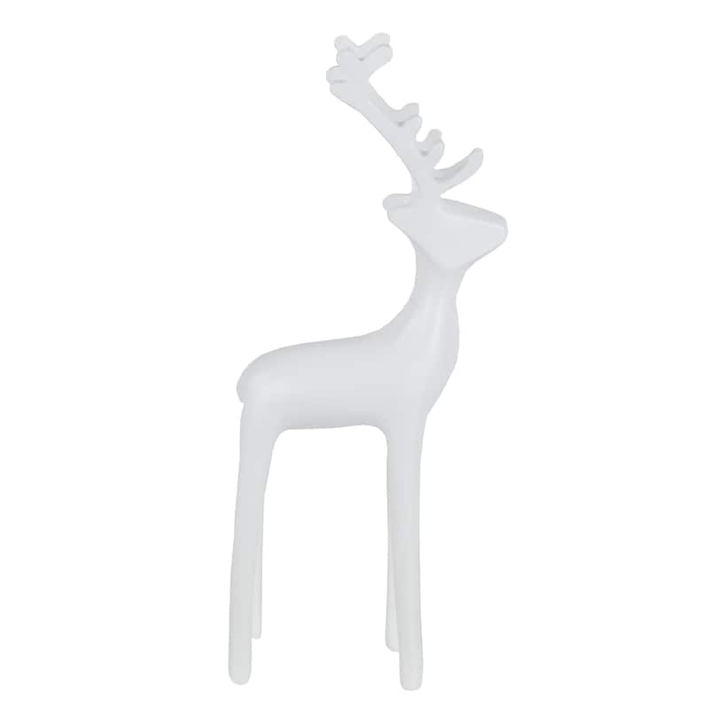 8.25" White Reindeer Christmas Decoration
