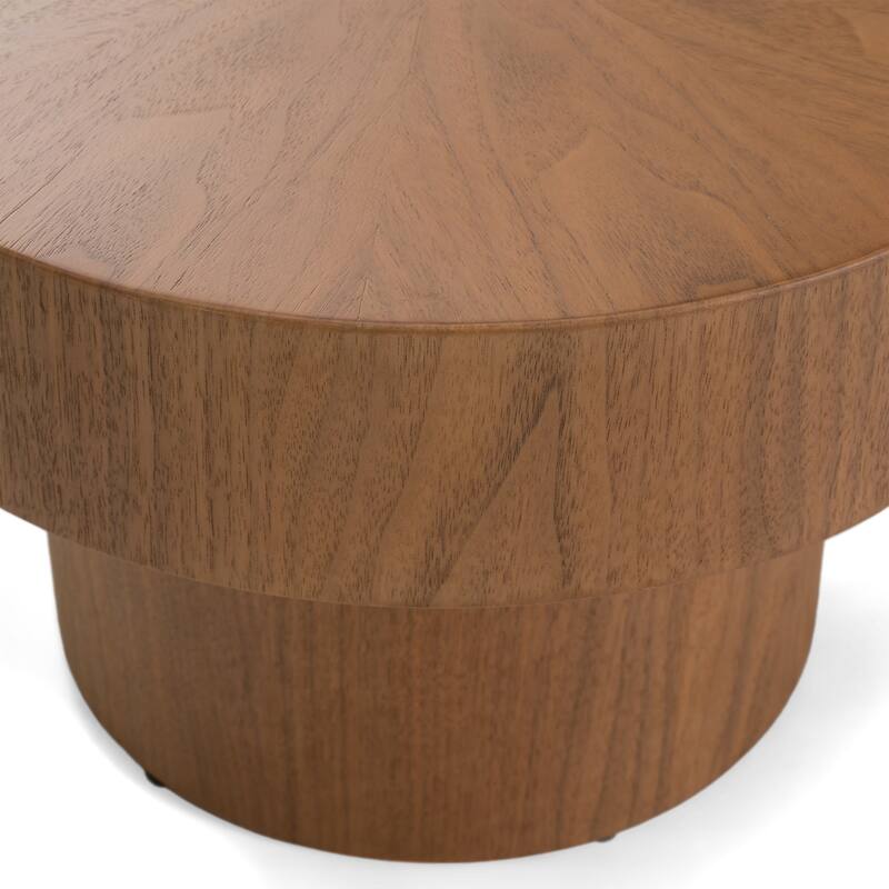 Modrest Larch Modern Walnut Nesting Table Set