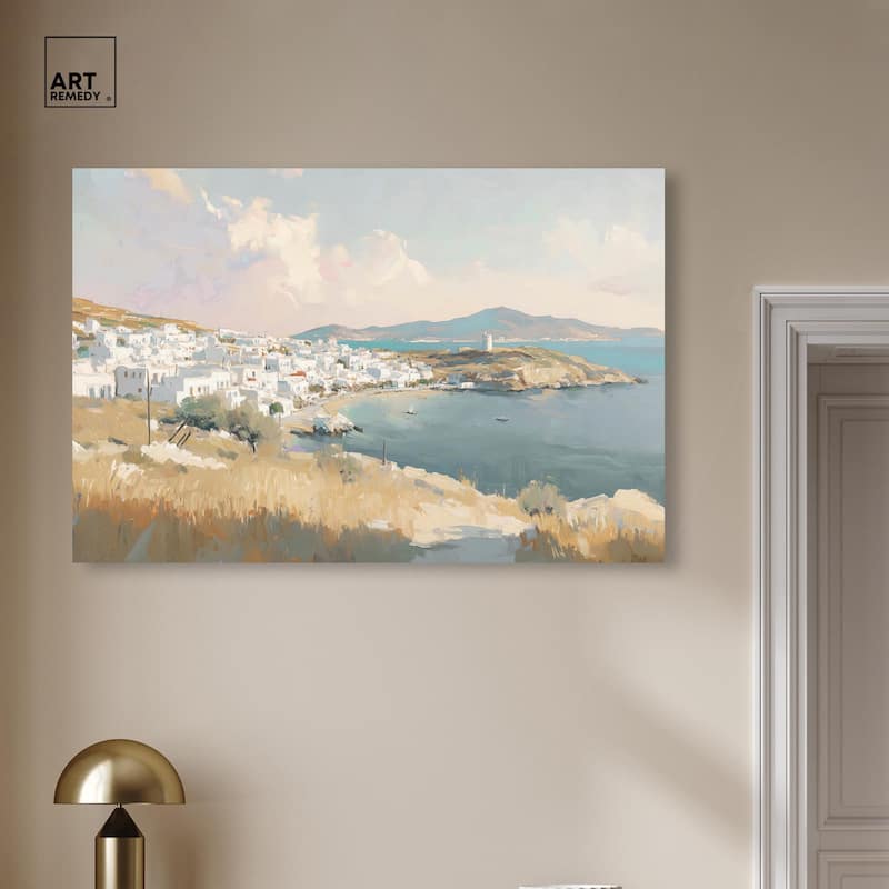 Sunrise Greece Canvas by Art Remedy, Gallery Wrapped