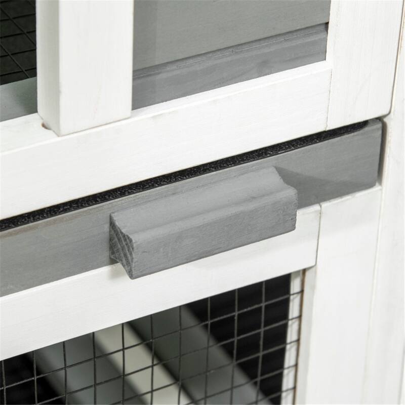 Wooden Rabbit Cages Made Easy: Building a Safe Haven for Your Pet - 43.25" L x 19.75" W x 33.75" H