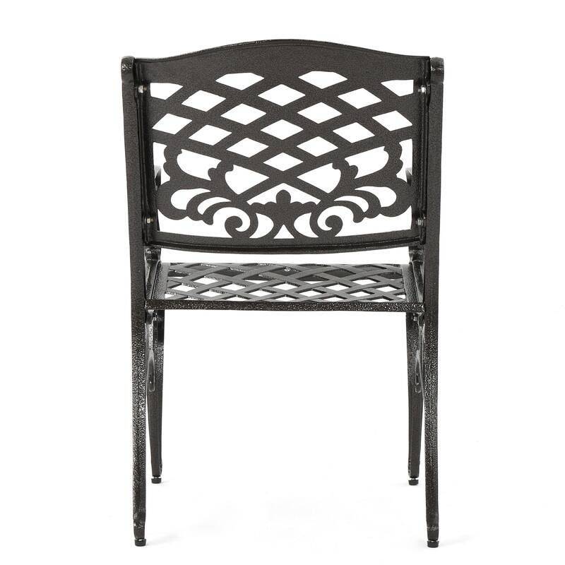 5-Piece Bronze Cast Aluminum Outdoor Dining Set