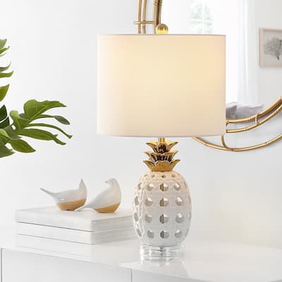 SAFAVIEH Lighting Sonny 24-inch Ceramic LED Table Lamp - 13" W x 13" L x 24" H